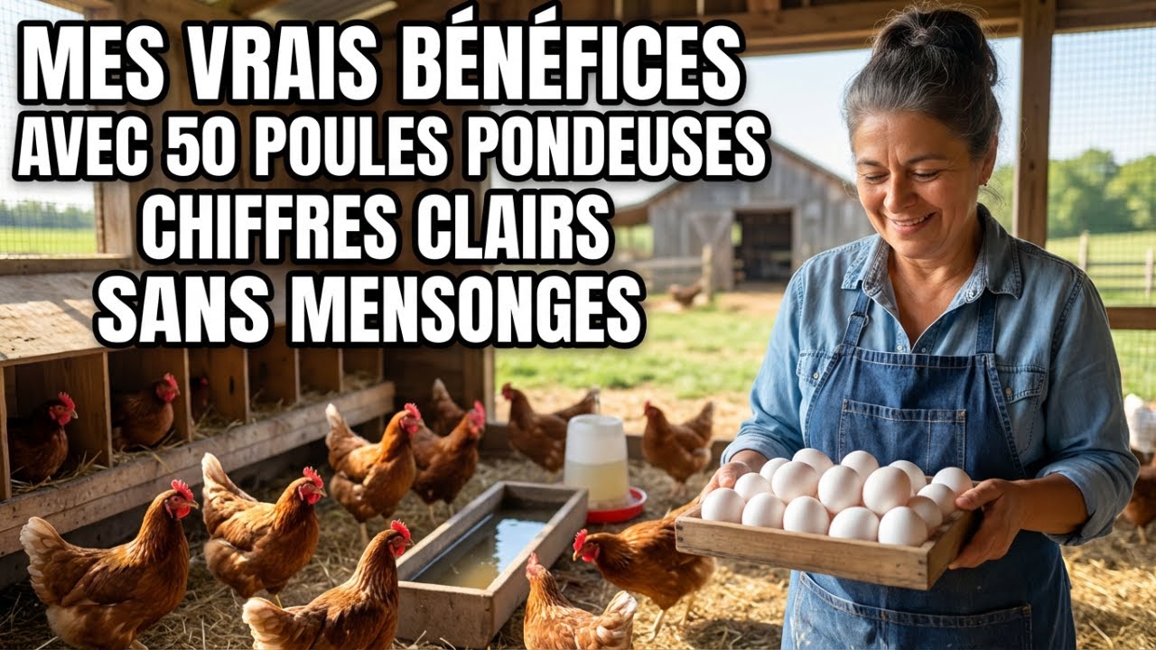 Je vais vous montrer mes vrais bénéfices avec 50 poules pondeuses   Des chiffres clairs