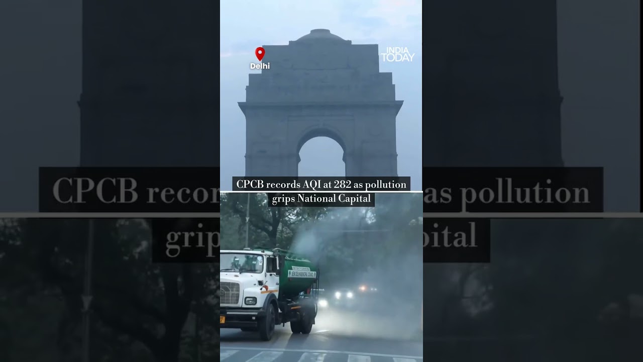 Delhi&rsquo;s Air Quality Deteriorates Again | AQI at 282 Marks 'Unhealthy' Levels Across the Capital