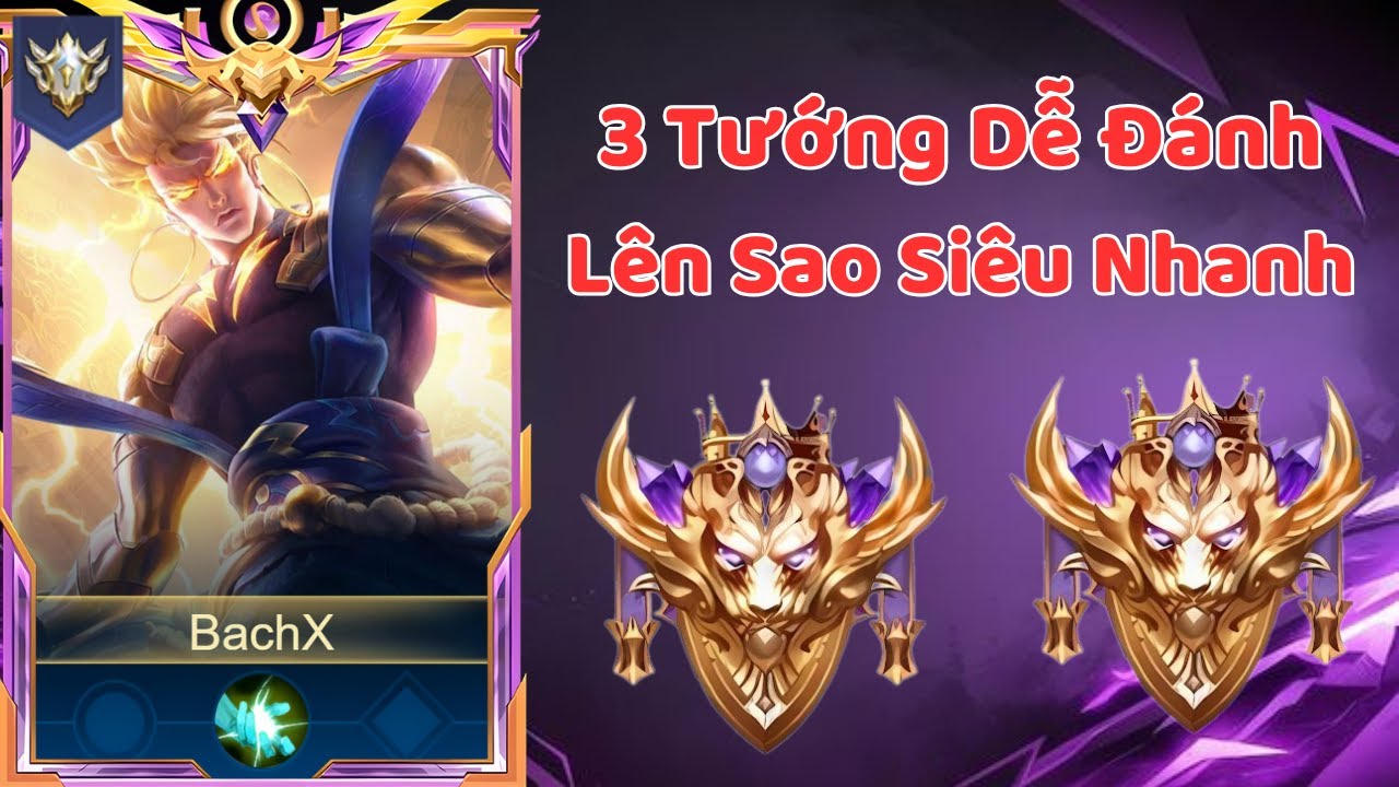 17 Phút Sử Dụng Ba Vị Tướng Leo Rank Cực Ngon | Bachs Aov