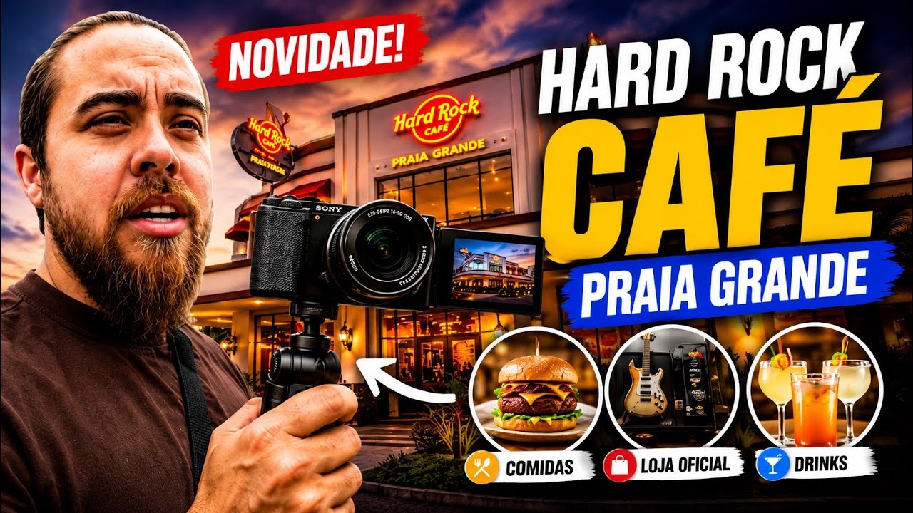 COMEMOS NO HARD ROCK CAFÉ na Praia Grande? (Opinião Sincera)​
