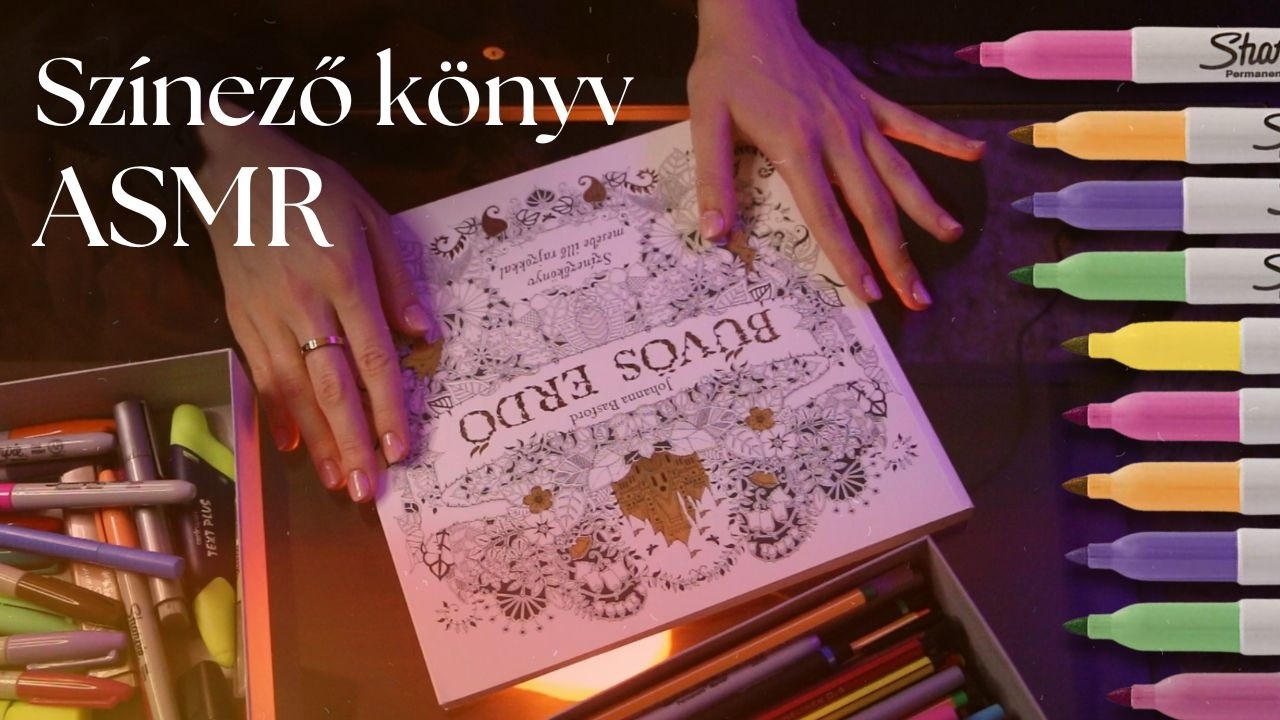 Magyar ASMR | pov nézed ahogy színezek 🫟🖍️🎨