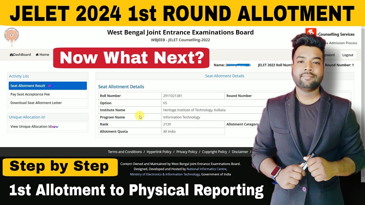 JELET 2024 1st Round Allotments Result, Now What Next? 5,000/- Seat Acceptance Fee? Full A-Z Process