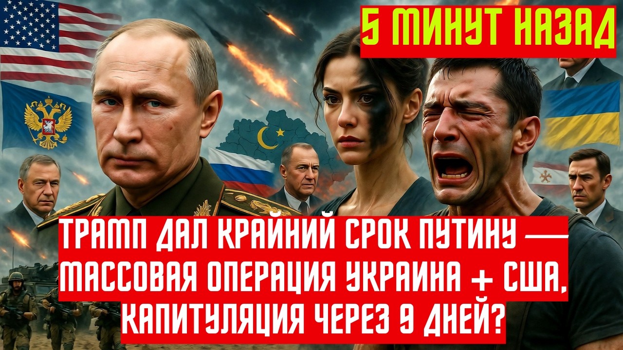 Ультиматум Трампа Путину: 9 дней до капитуляции под натиском США и Украины НОВОСТИ РОССИИ