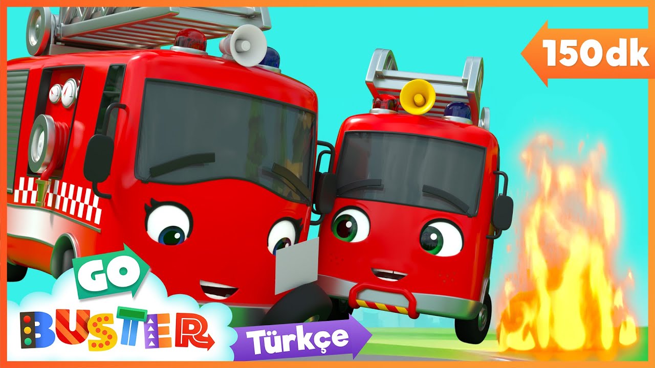 Anne İftafiye Aracı Günü Kurtarıyor - Yangınla Savaşmak!🔥| Go Buster Türkçe - Çocuk Çizgi Filmleri