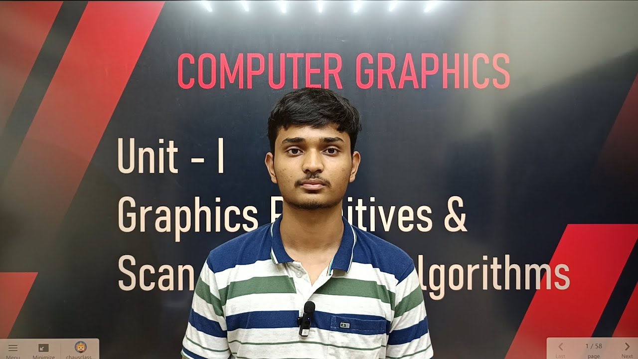 CG | Unit 1 | Graphics Primitives & Scan Conversion Algorithms | SPPU S.E. Comp & A.I.D.S. | Oneshot