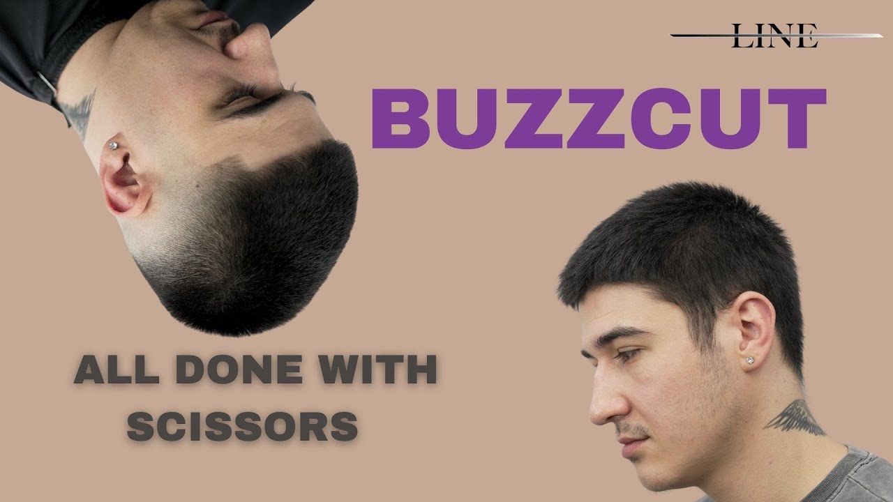 BUZZCUT WITH JUST SCISSORS AND COMB