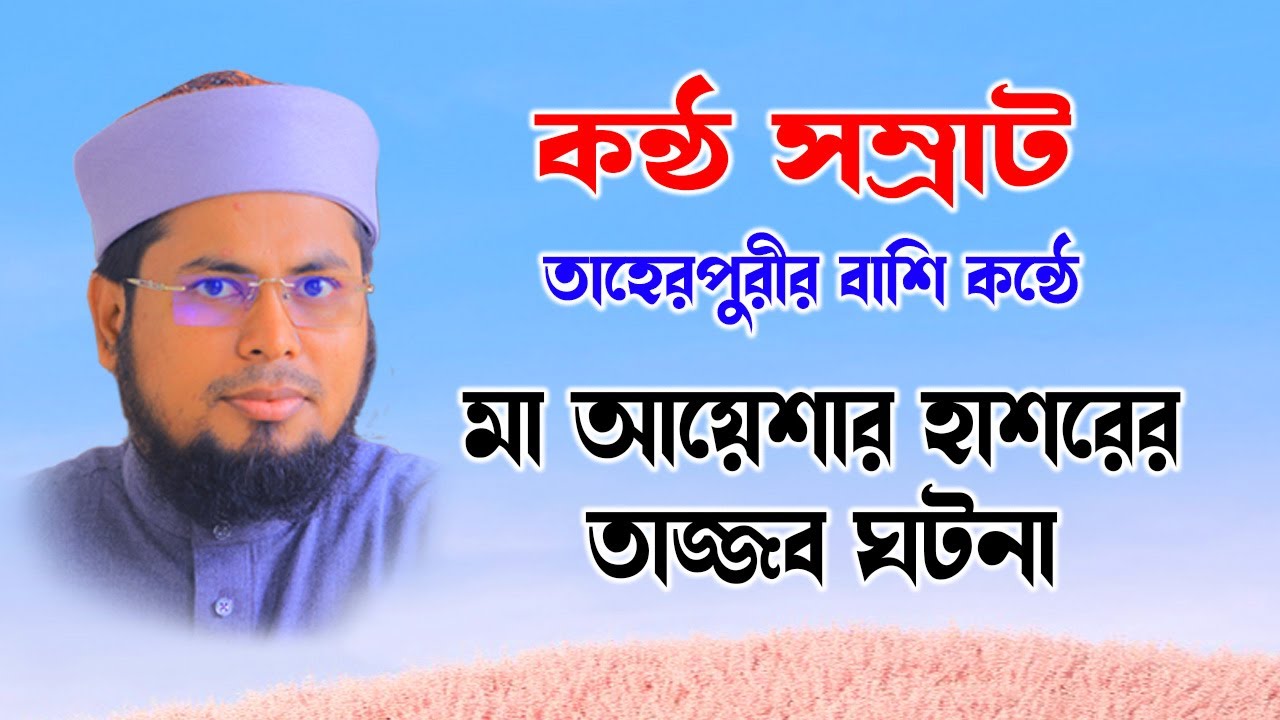 Mufti Delowar Hossain Taherpuri । দেলোয়ার হোসাইন তাহেরপুরী - মা আয়েশার হাশরের ঘটনা | bd bayan