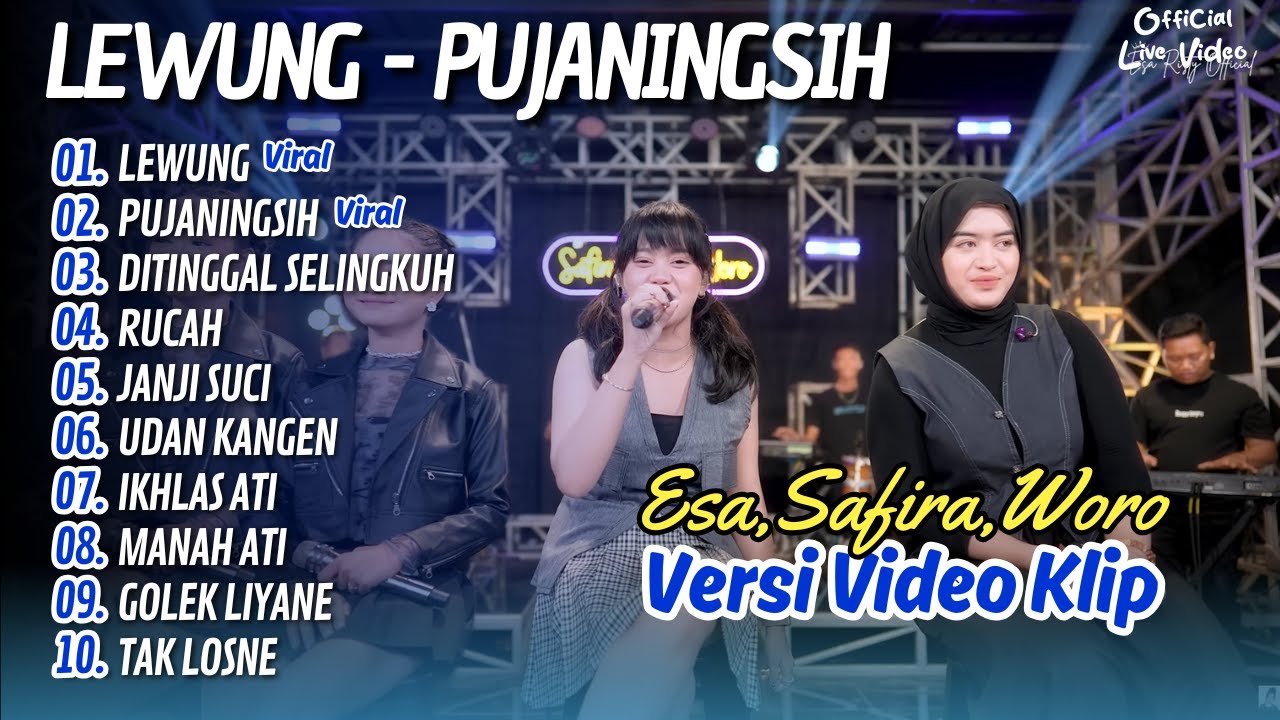 Esa Risty, Safira Inema ft Woro Widowati - LEWUNG - PUJANINGSIH || TRIO DUET VIRAL