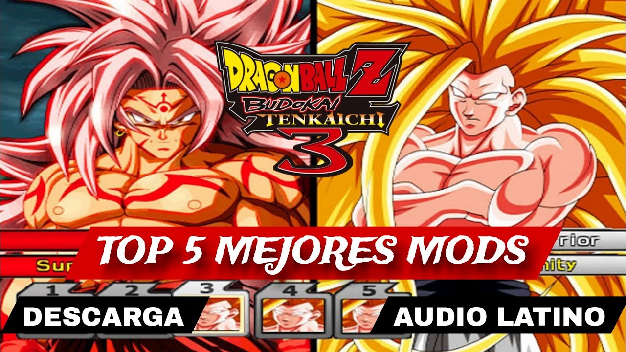 TOP 5 MEJORES ISOS DE BT3 BUDOKAI TENKAICHI LATINO DESCARGA | JUGAR BT4 MODS EN ANDROID AF, GT SUPER