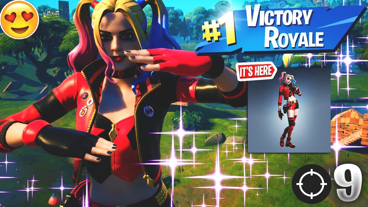 9 Kill Solo Win With Rebirth Harley Quinn Gameplay In Fortnite Battle Royale (Season 7)