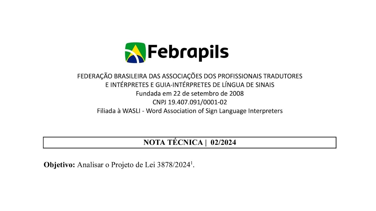 Febrapils | Nota Técnica 02/2024 - Análise de Banca de Avaliação Prática (PL 3878/2024)