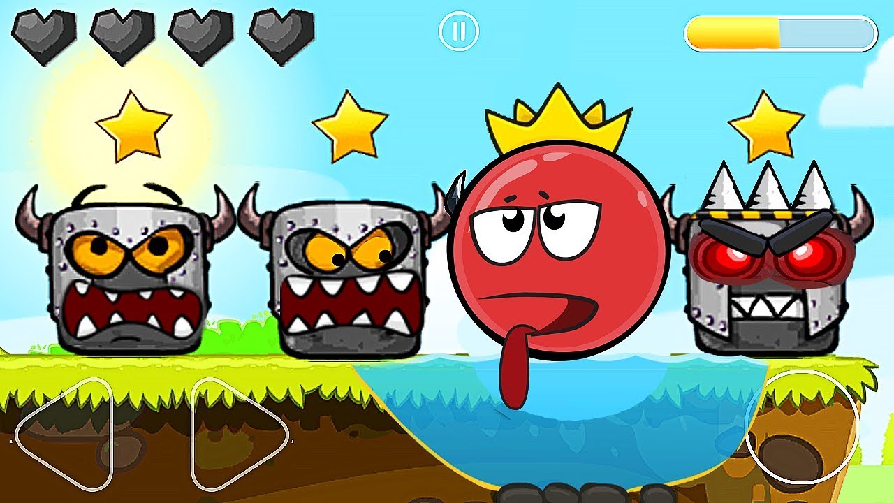 Красный Шар - мод на 1000 квадратов на уровне ! Игра Red Ball 4 mod 100 square шарик от Спуди