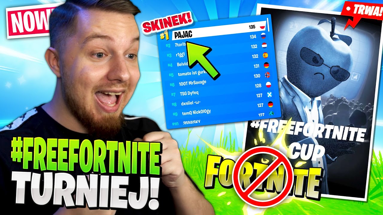 TURNIEJ o skin ZŁEGO APPLE w Fortnite ... (#FREEFORTNITE!)