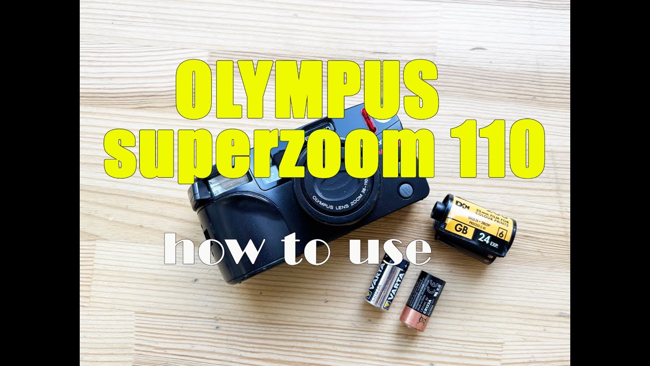 How to Use Olympus Superzoom 110 35mm Film Camera | Film Loading + Test Shots