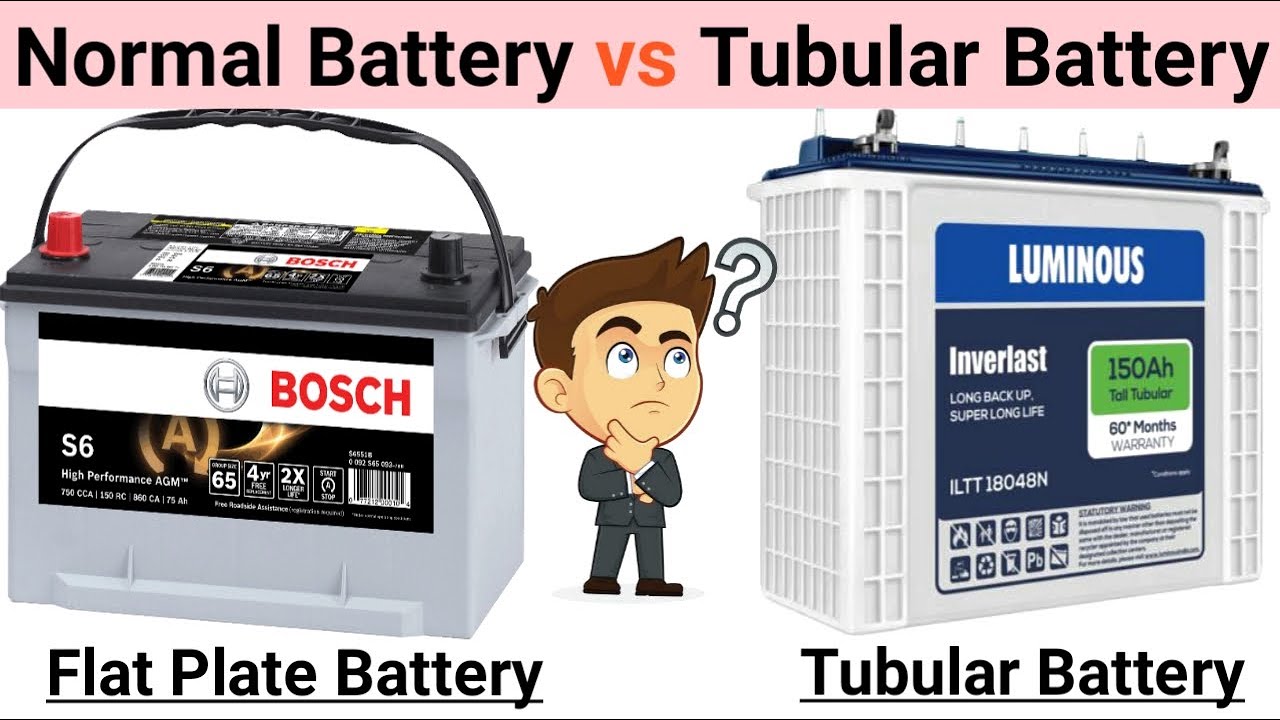 Normal Battery VS Tubular Battery In Hindi | Which Is The Best Battery Normal & Tubular Battery