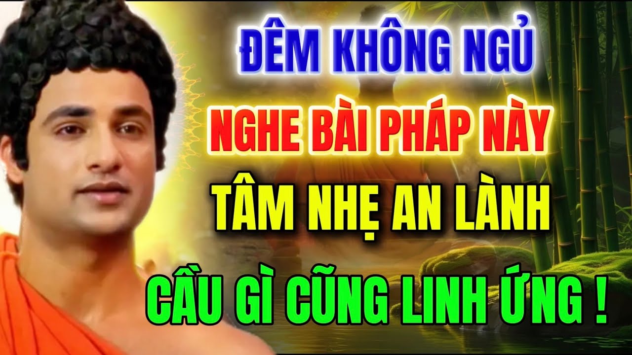 Nghe Bài Pháp Này  - Tâm Nhẹ Ngủ Ngon -  Cầu Gì Cũng Linh Ứng !