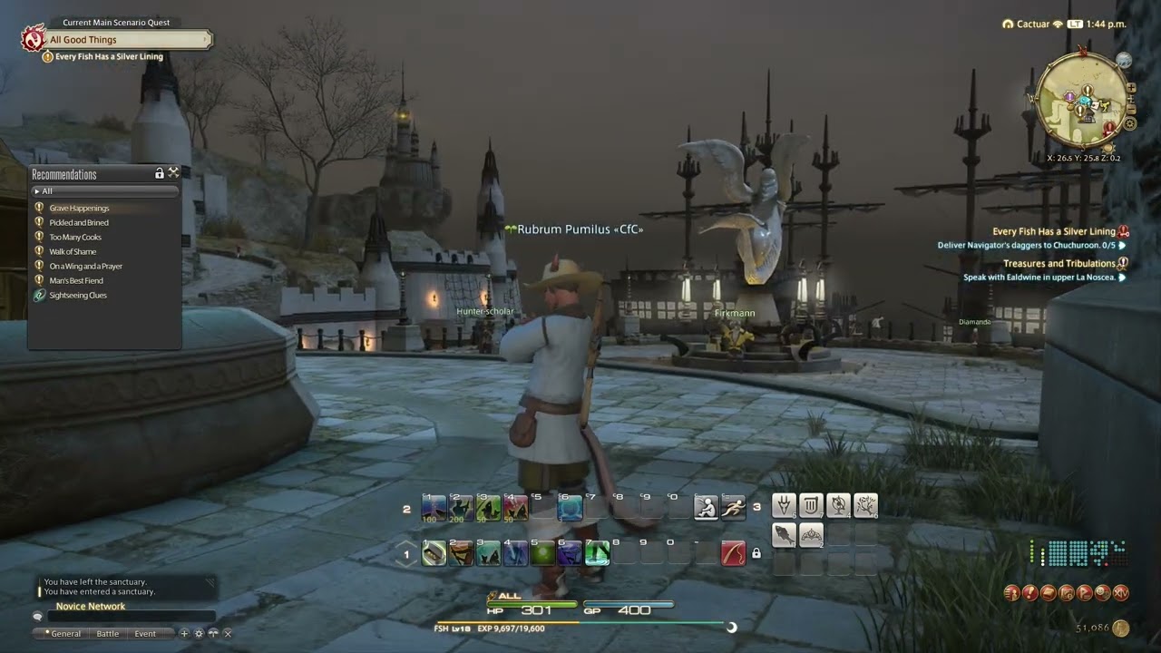 Final Fantasy 14: fishing