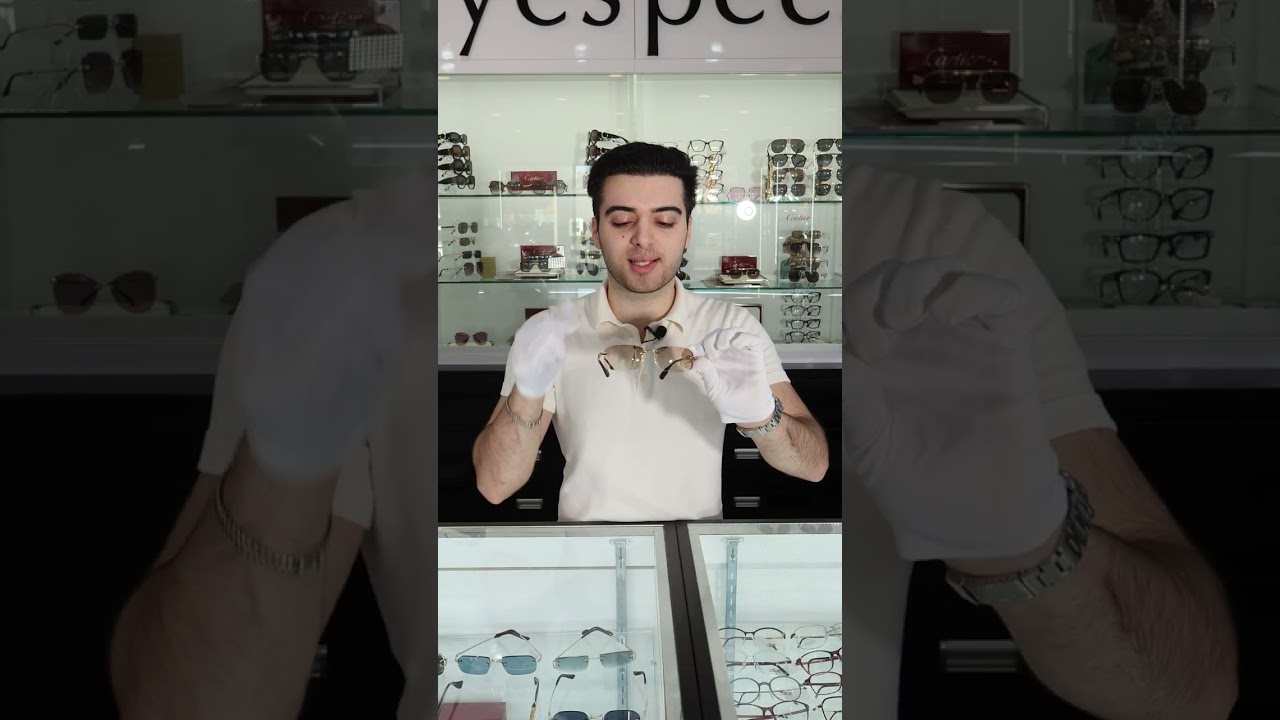 Очки Gucci без оправы GG1221O Брайана | Тонированные коричневые линзы Transitions XtraActive с 30...