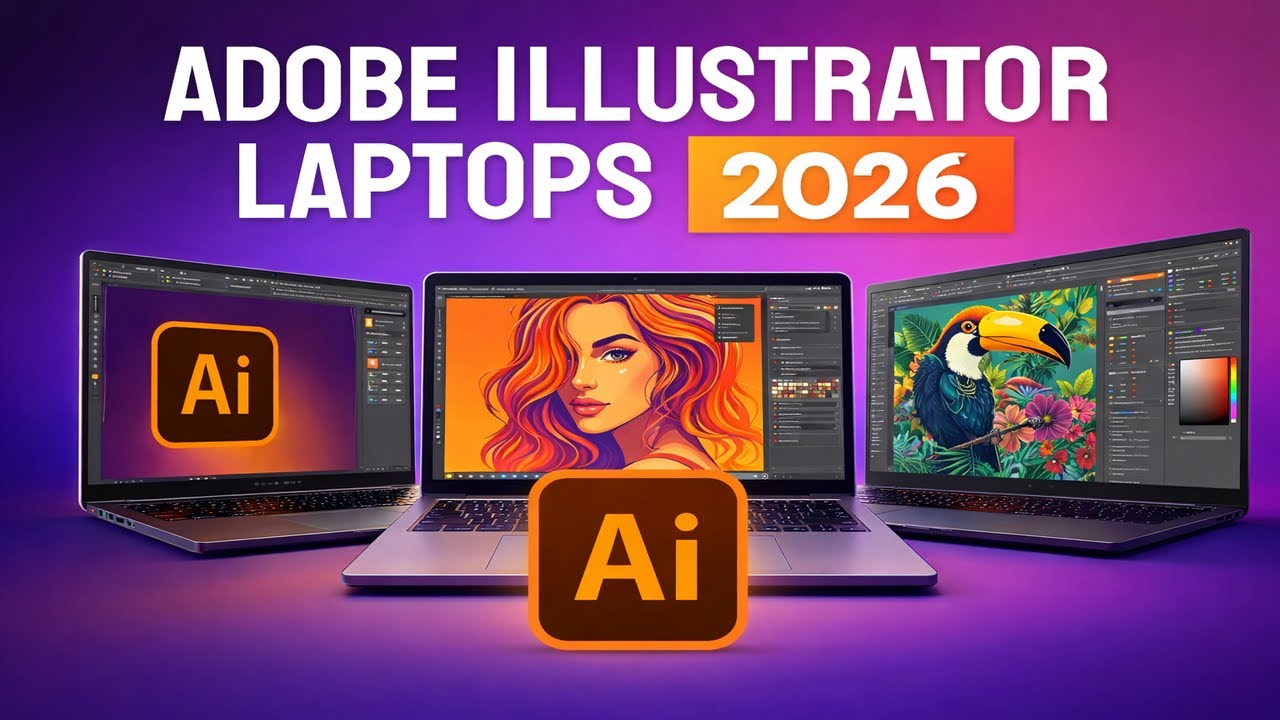 Лучший ноутбук для Adobe Illustrator в 2026 году 💻🎨 | 🔥 Топ-8 и руководство по покупке