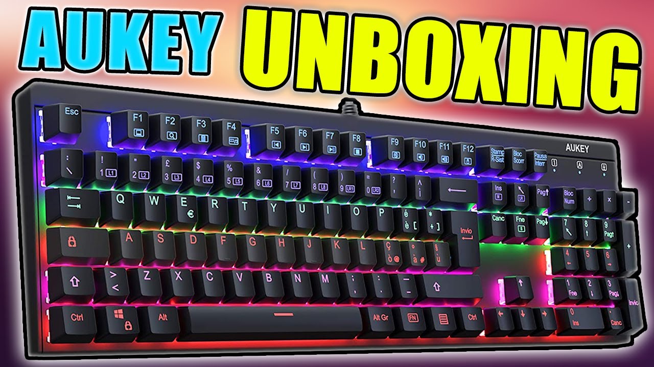 OTTIMA TASTIERA da GAMING MECCANICA - Unboxing AUKEY KM-G6