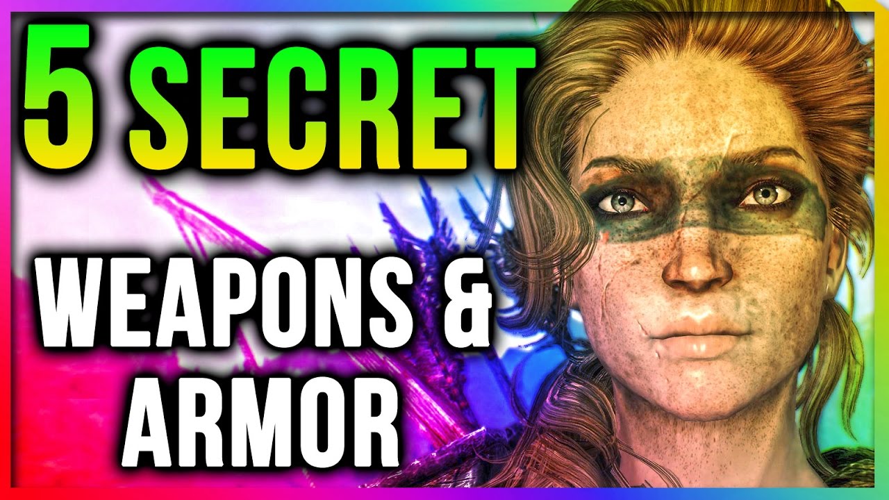 Skyrim 5 SECRET Unique Weapons & Armor Locations (Best Easy to get Special Edition #2)!