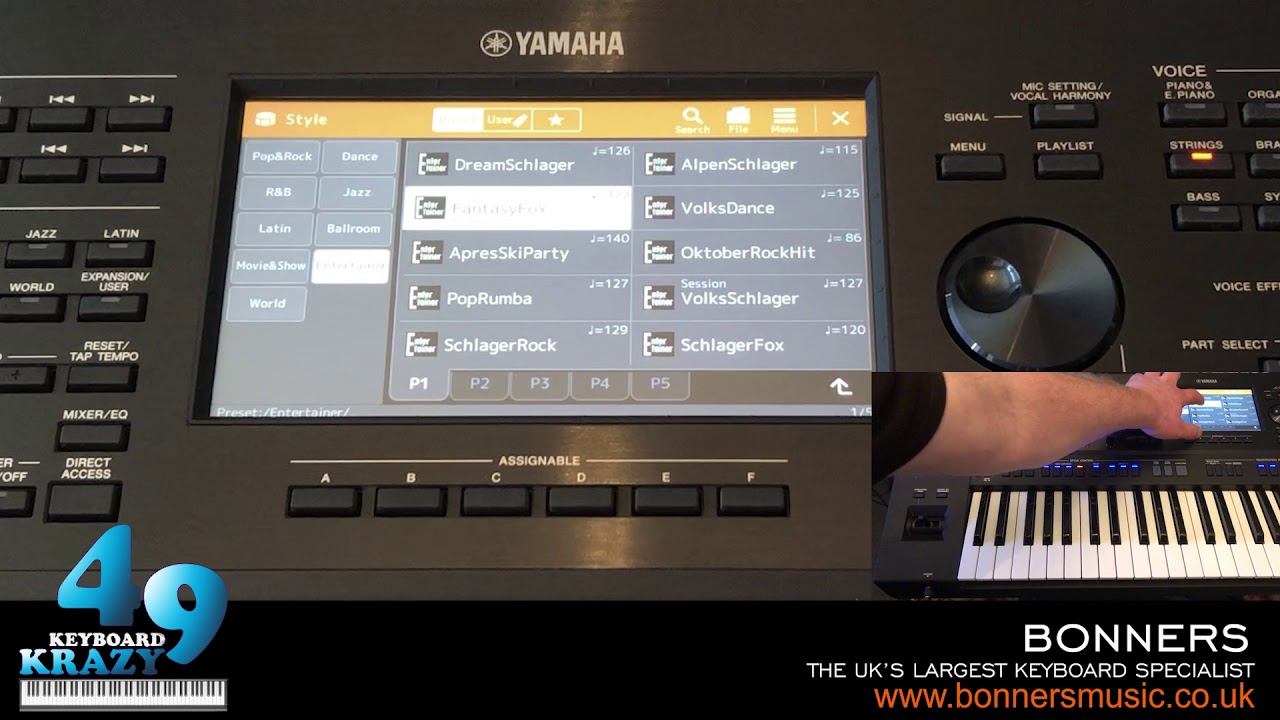 Yamaha PSR-SX900 Keyboard - Entertainer Styles