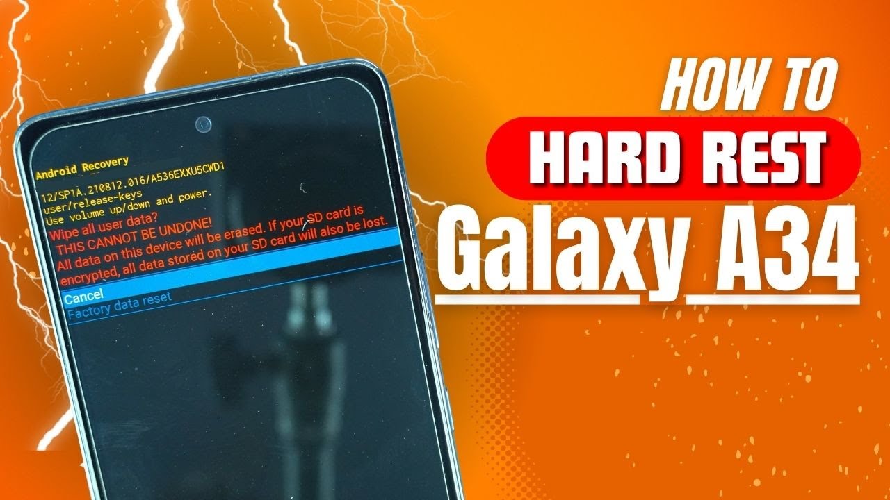 Как выполнить сброс до заводских настроек Samsung Galaxy A34 | Разблокировка по восстановленному ...