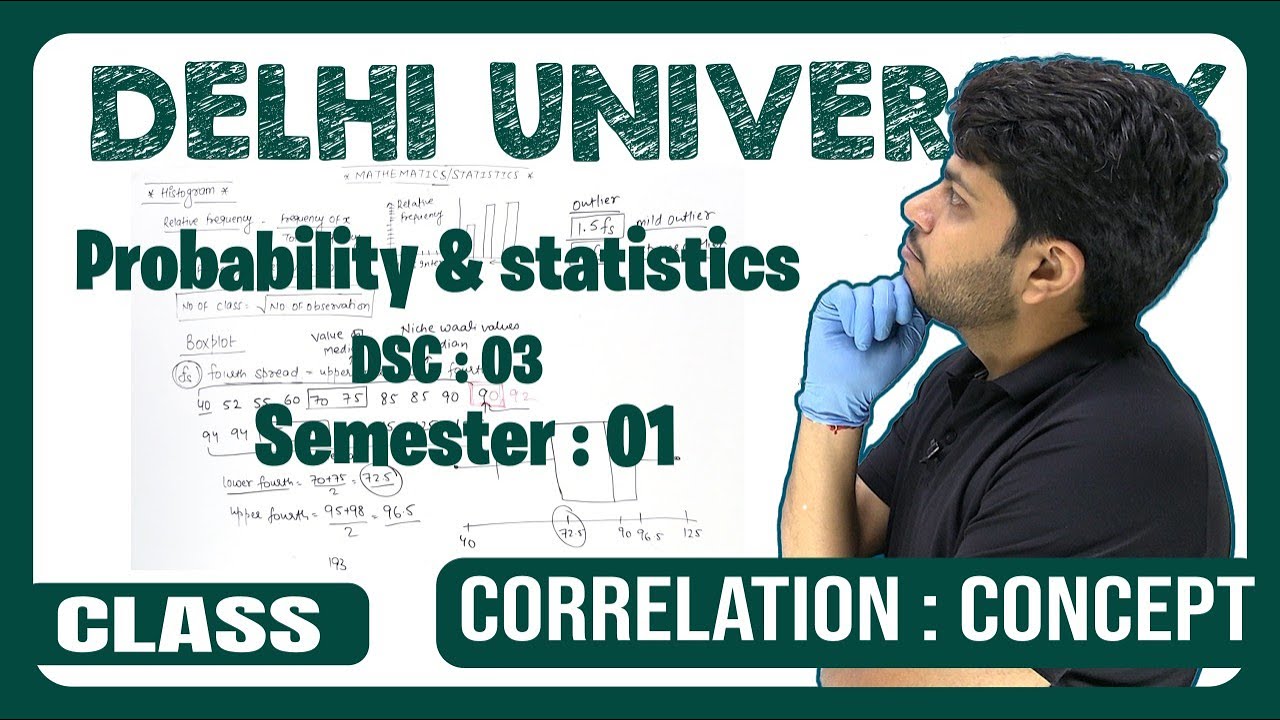 Correlation Explained | DU Maths Hons Sem 1 | Probability & Statistics