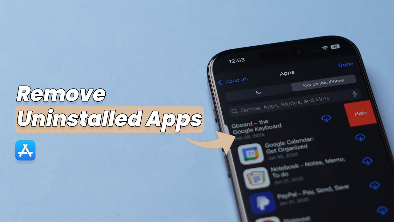 Как удалить неустановленные приложения из App Store?