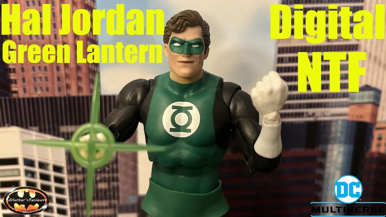McFarlane DC Multiverse Hal Jordan Green Lantern Silver Age Digital NTF Wave Action Figure Review