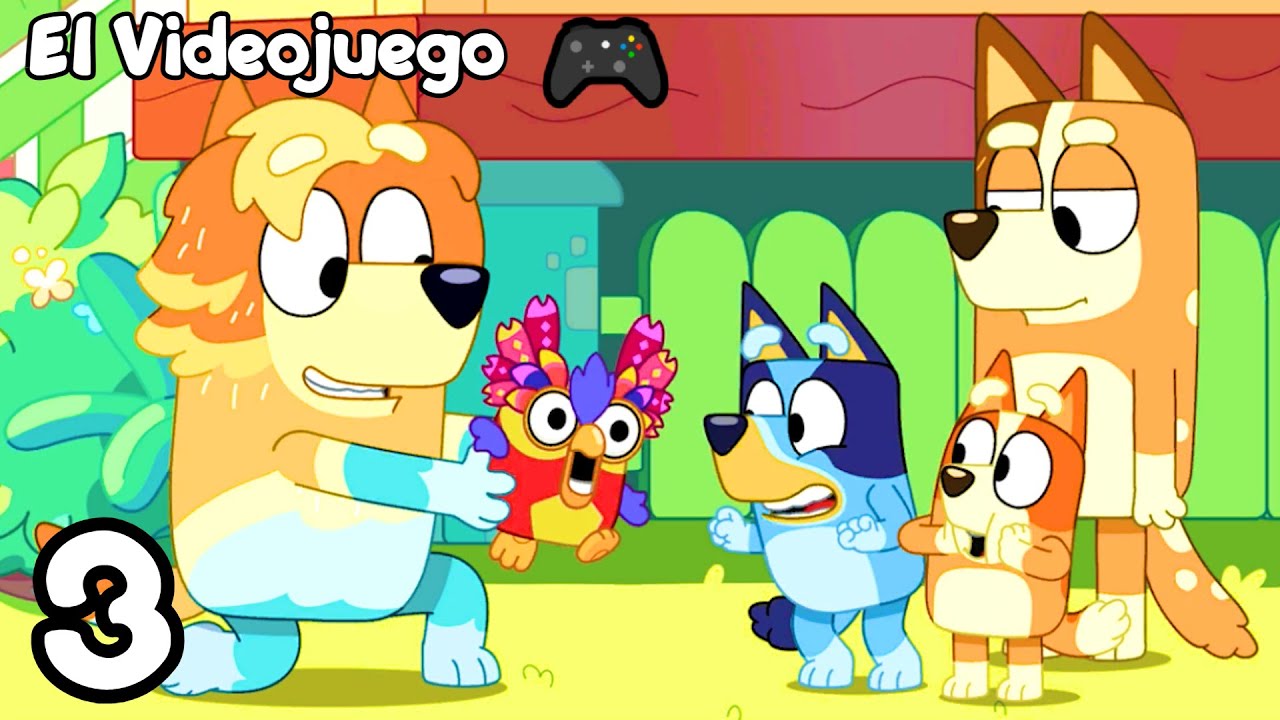 🎮 BLUEY EL VIDEOJUEGO 🌈 JUGANDO con CHARLATÁN 🦜