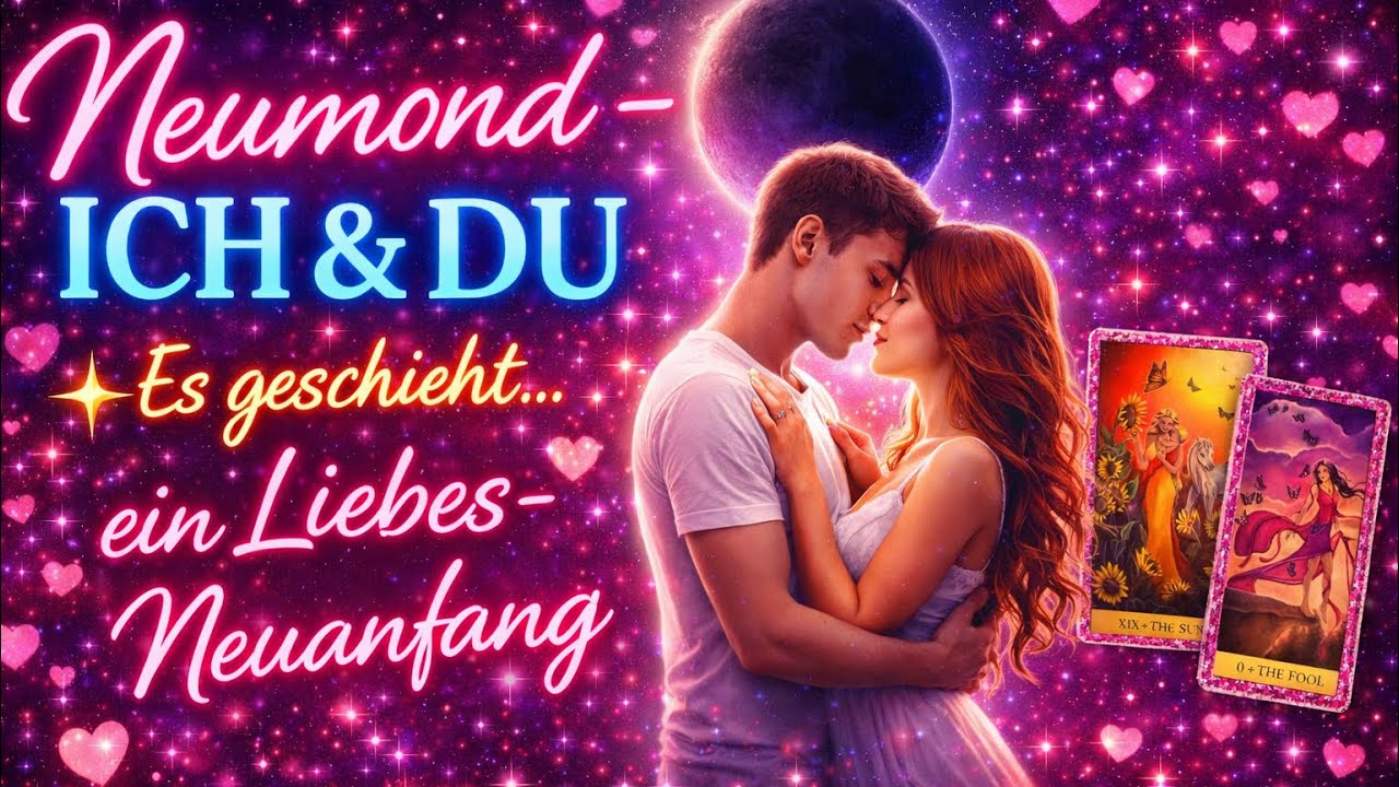 🌚Während DU loslässt 💔heilt SEIN Herz❤️& Neubeginn einer ECHTEN Liebe❣️#neumond #tarot #orakel 