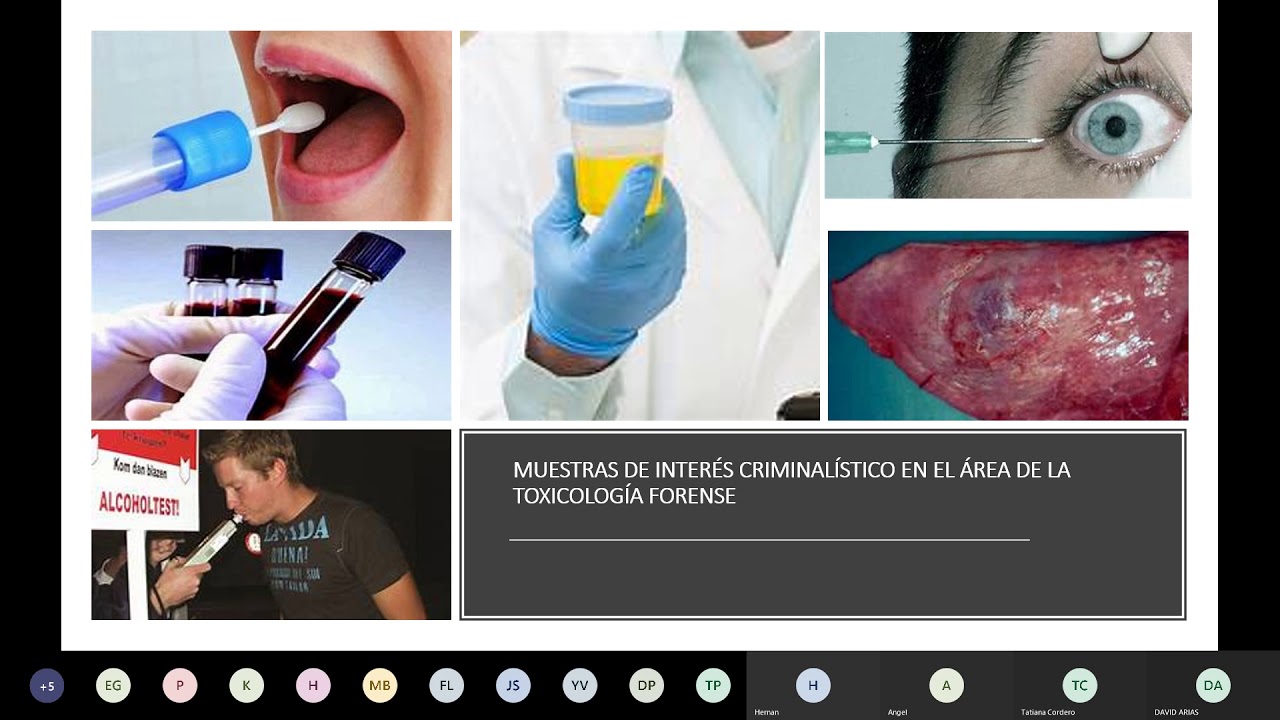 Toma de muestras en toxicología forense