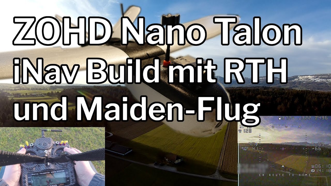 ZOHD Nano Talon iNav Build mit GPS RTH incl. Maiden