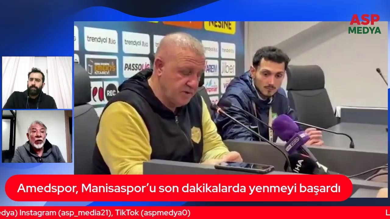 #Amedspor - Manisaspor maç sonu canlı yayın