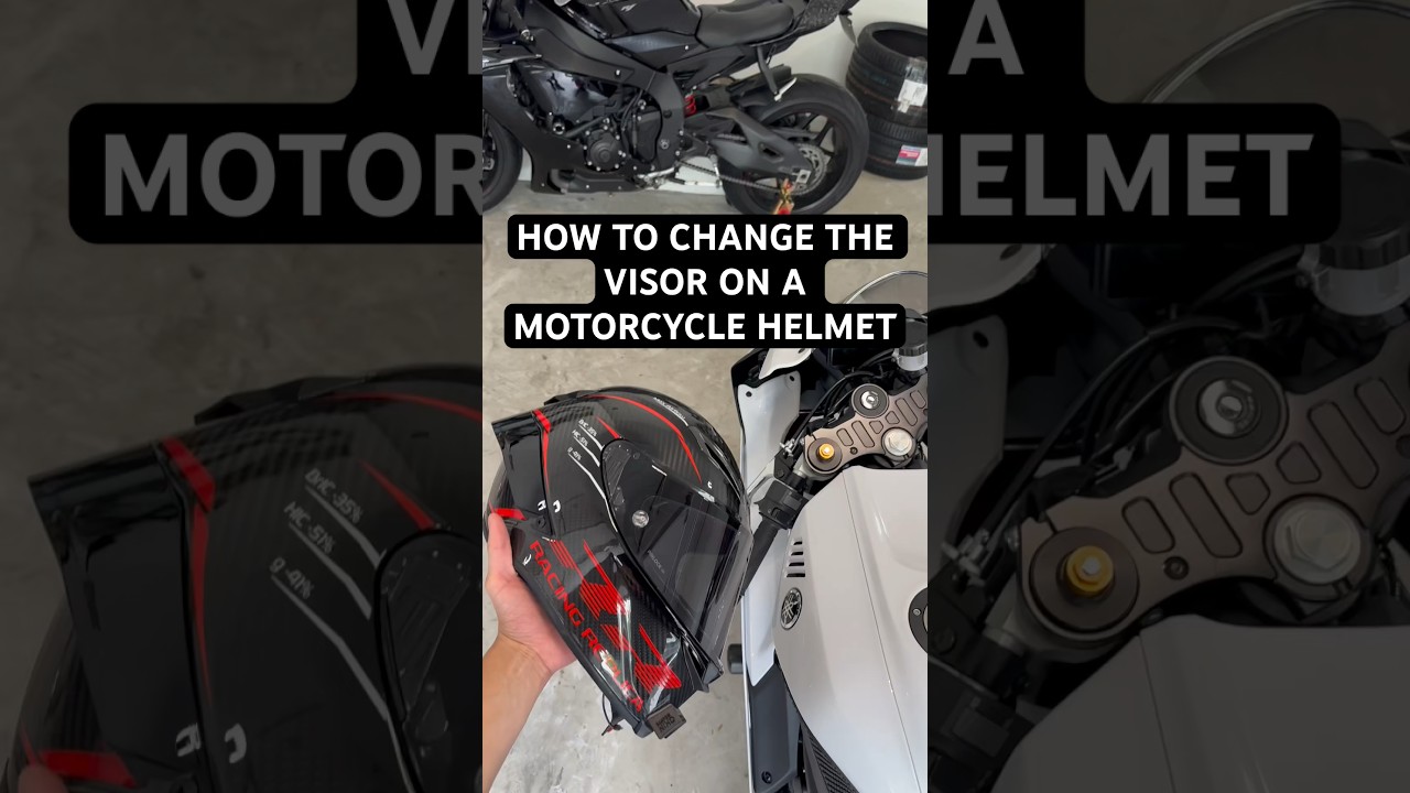 HOW TO CHANGE THE VISOR ON A MOTORCYCLE HELMET #motorcycle #bikelife #helmet #visor #agv #shoei