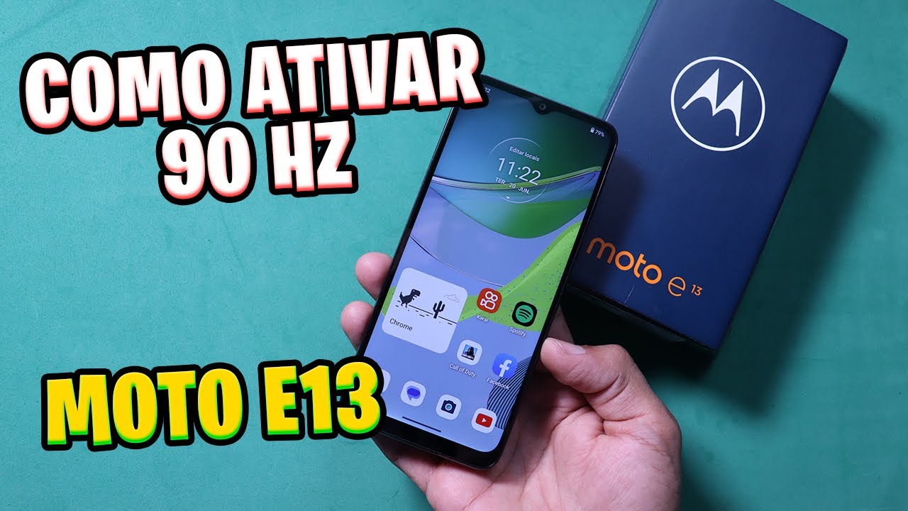 Como ativar 90HZ no MOTO E13 - Fácil e Rápido