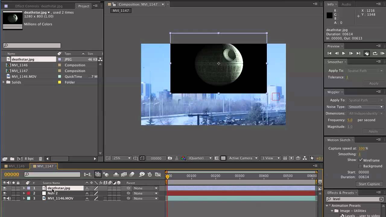 Death Star Tutorial - Motion Tracking After Effects