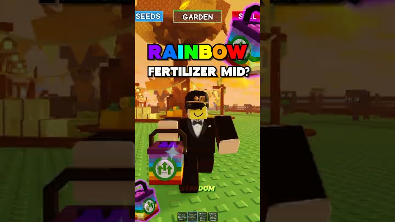 Стоит ли радужное удобрение своих денег? #growagarden #roblox