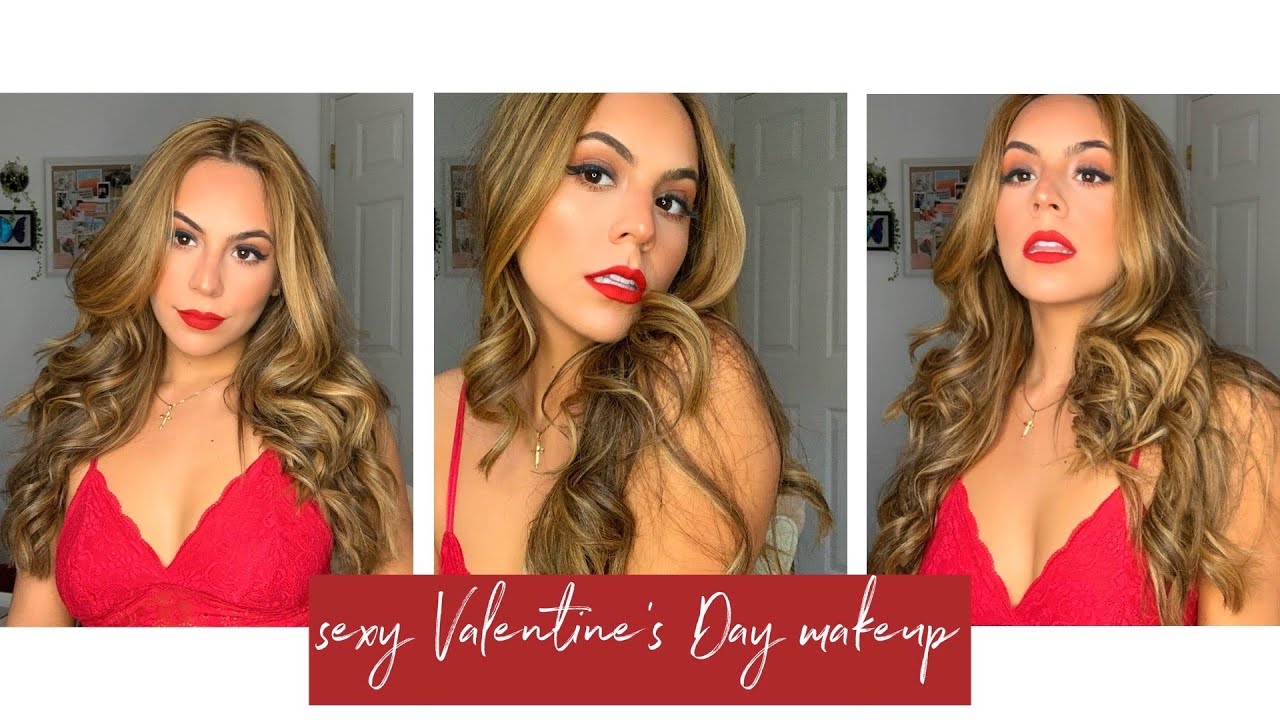 sexy vday makeup ❤️