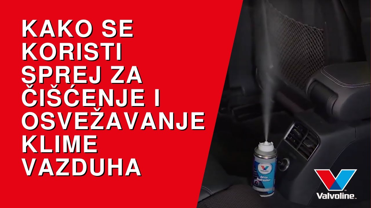 Kako se koristi AIRCO-REFRESHER sprej za čišćenje i osvežavanje klime vazduha | VALVOLINE