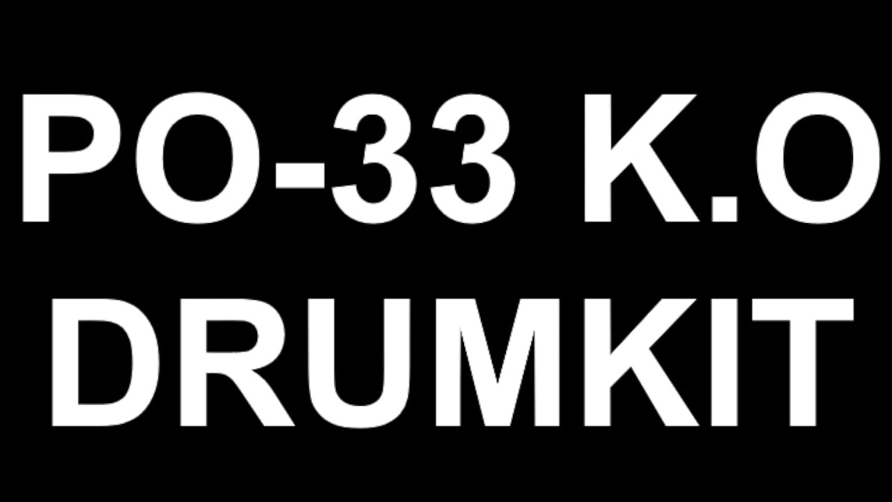 Pocket Operator PO-33 K.O Drum Kit 13