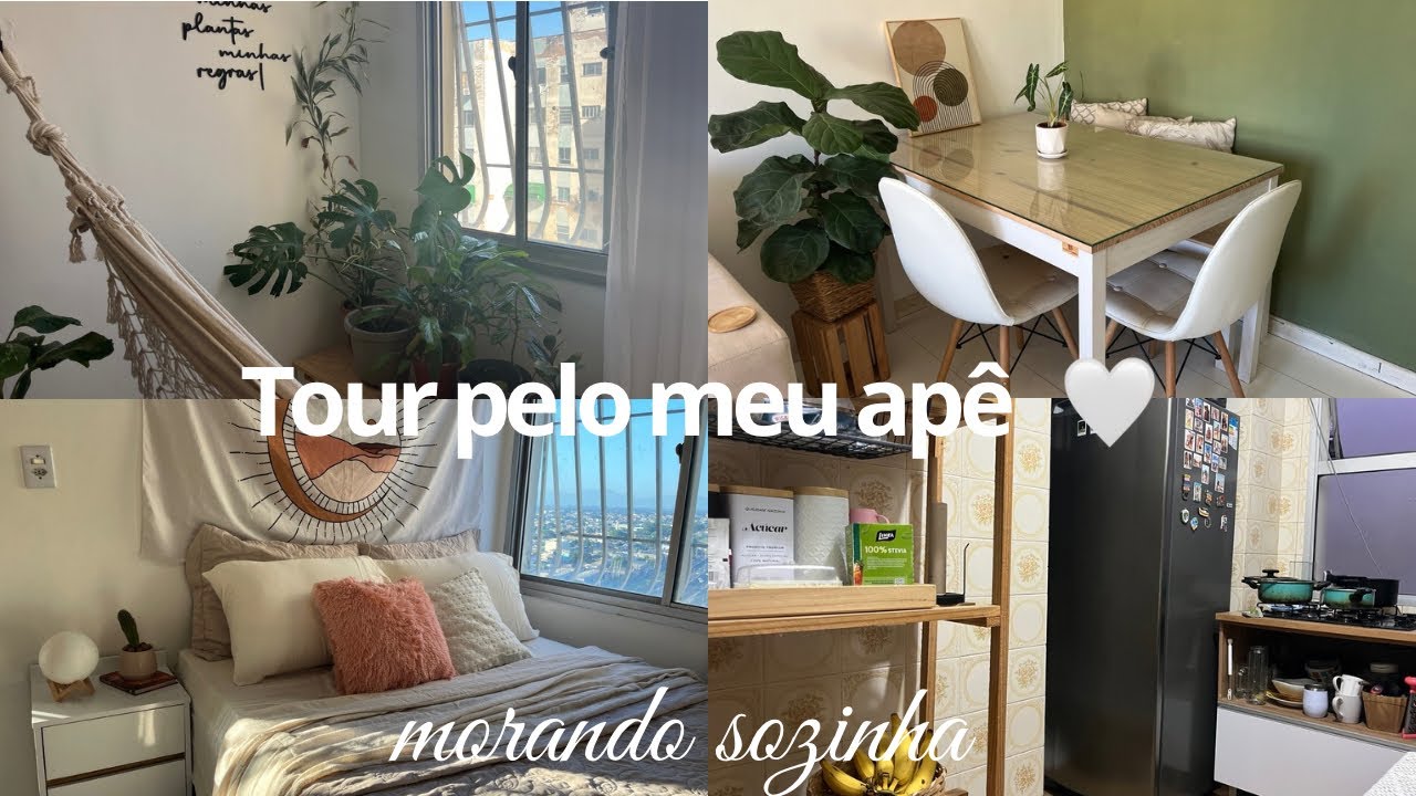Tour pelo meu apartamento estilo BOHO - MORANDO SOZINHA