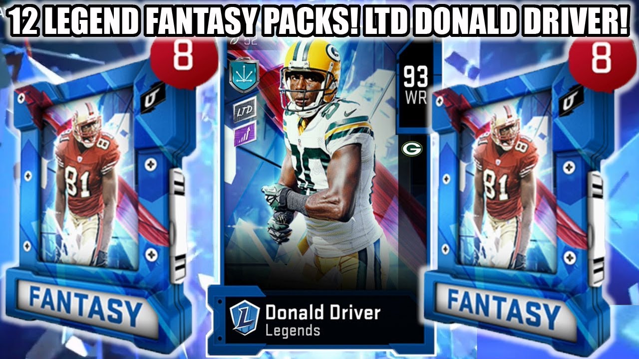 12 LEGEND FANTASY PACKS! 8X LEGEND FANTASY BUNDLE FOR LTD DONALD DRIVER! | MADDEN 20 ULTIMATE TEAM