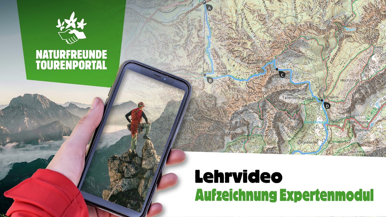 Onlineschulung Naturfreunde Tourenportal - Expertenmodul