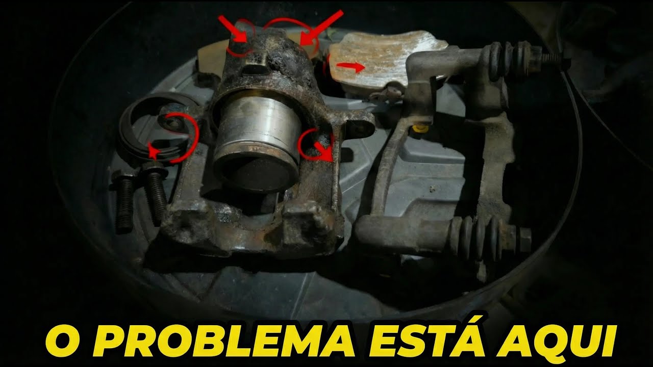 DESCOBRINDO O PROBLEMA NAS PINÇAS DE FREIO DO GOL TURBO FLUXO CRUZADO