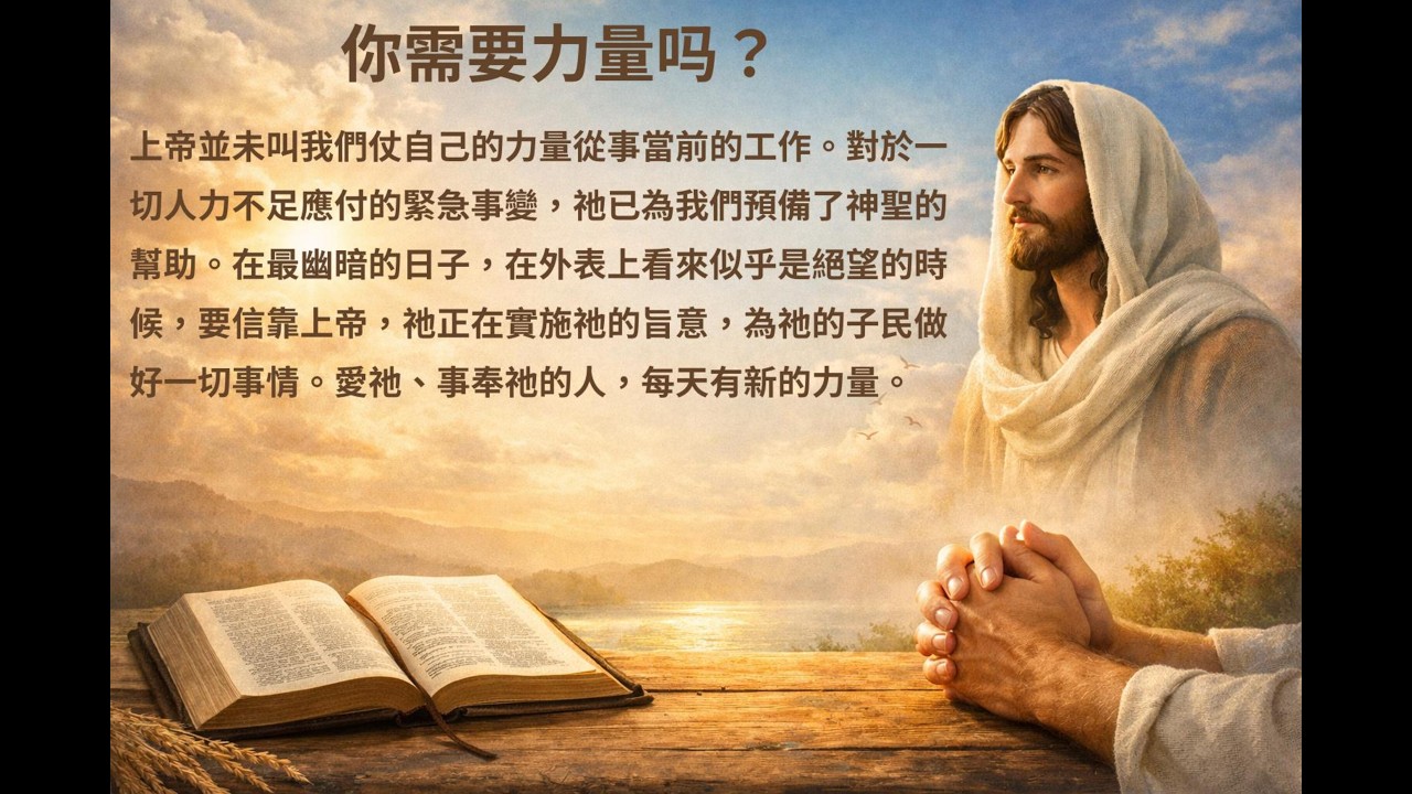 【靈修短文】你需要力量嗎？在安靜中重新得力｜安靜｜神的話語｜基督教｜靈修音樂｜Devotion Music