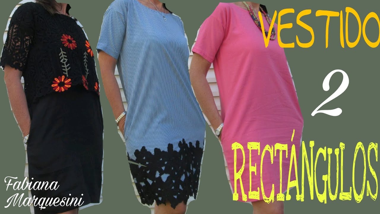 Cómo hacer un VESTIDO 2 RECTÁNGULOS - Fabiana Marquesini - 19