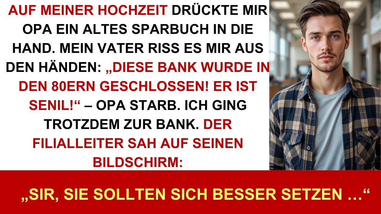 „DIE BANK SCHLOSS IN DEN 80ERN“ — VATER LACHTE ÜBER OPAS SPARBUCH — ICH GING TROTZDEM HIN, ALLEIN …!