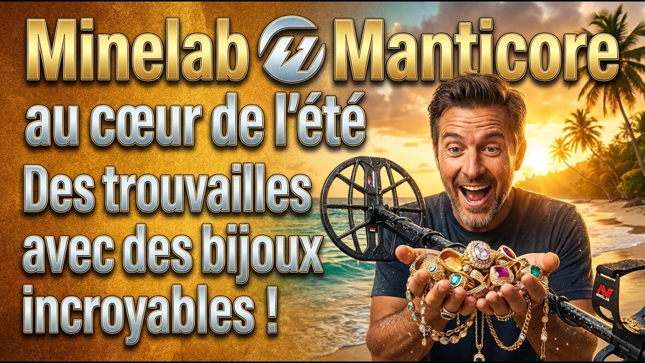 Minelab Manticore le meilleur d&eacute;tecteur de m&eacute;taux pour un maximum de trouvailles au c&oelig;ur de l'&eacute;t&eacute; !